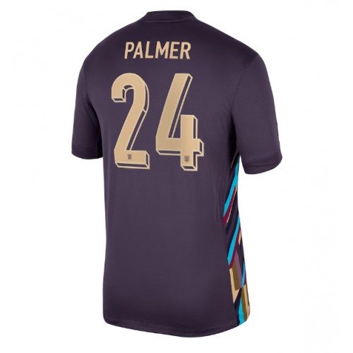 Fotballdrakt Herre England Cole Palmer #24 Bortedrakt EM 2024 Kortermet